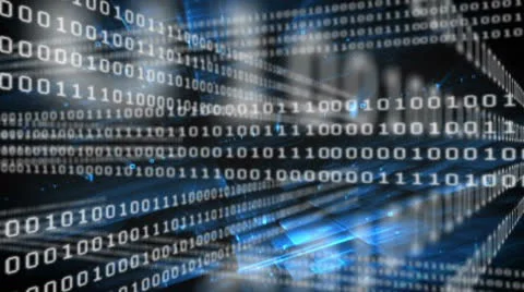 Digital code trail - AE Version 5 After Effects stock