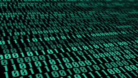 Digital code transformation 4k pattern Stock Footage 161636106