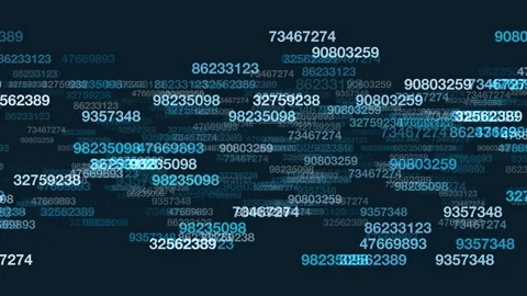 Digital code visualizing the language of binary Video stock 297600636
