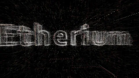 Digital Code8 Bitcoin Gradient 01 Stock Footage 87127707