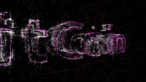 Digital Code8 Bitcoin Gradient 05 Stock Footage 87126954