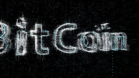 Digital Code8 Bitcoin Gradient 06 Stock Footage 87127256
