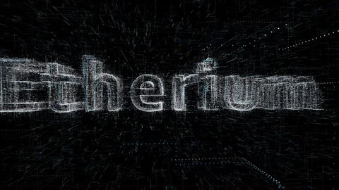 Digital Code8 Bitcoin Gradient 07 Stock Footage 87128189