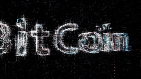 Digital Code8 Bitcoin Gradient 08 Stock Footage 87127251
