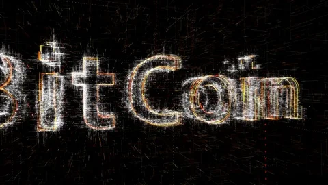 Digital Code8 Bitcoin Gradient 11 Stock Footage 87127254