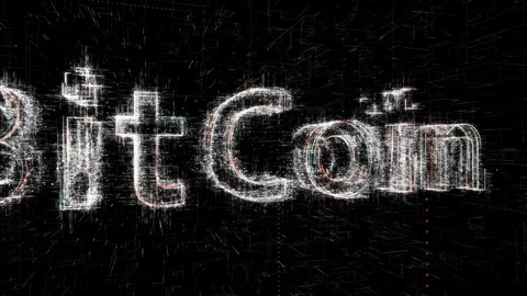 Digital Code8 Bitcoin Gradient 12 Stock Footage 87127502