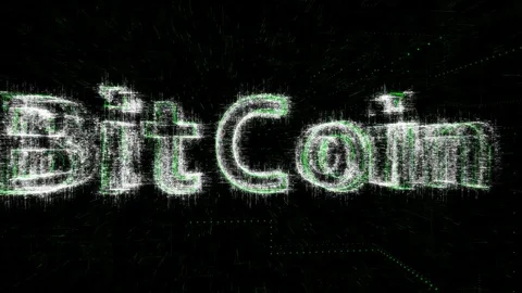 Digital Code8 Bitcoin Gradient 16 Stock Footage 87127504