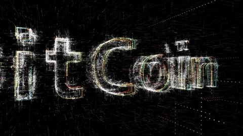 Digital Code8 Bitcoin Gradient 17 Video stock 87127713