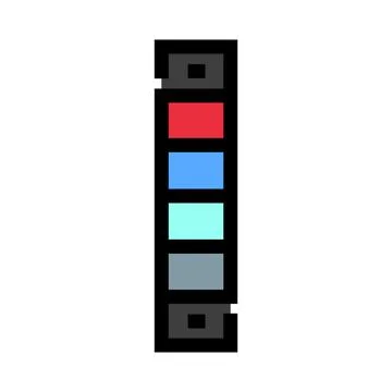Digital color palette displaying creative design choices Stock Illustration