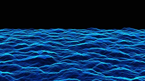 Digital color wave particles background Stock Footage 169546269