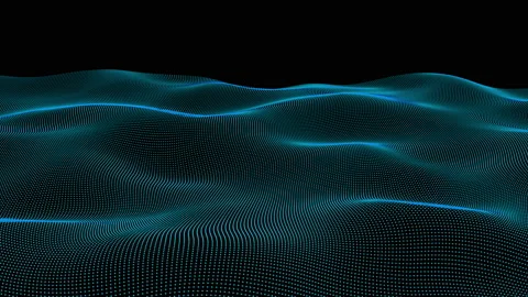 Digital color wave particles background Stock Footage 169546572