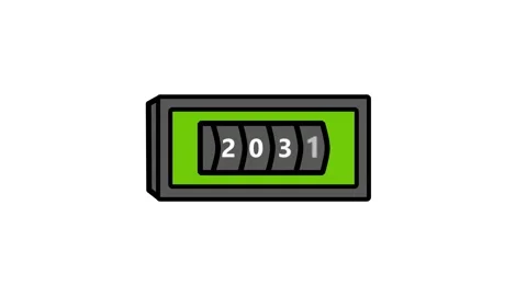 Digital Combination Lock Displaying 2020 Code Green L E D Background Secure.. Stock-Footage 341008282