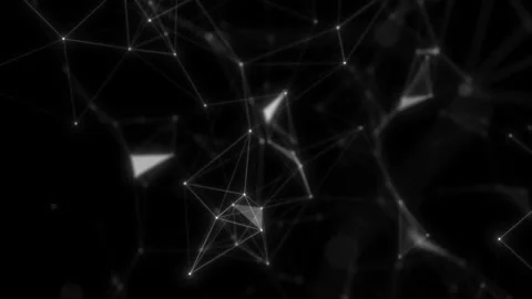 Digital, communication and technology background with lines and dots. Abstract Stock Footage 115130222