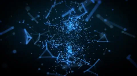 Digital, Communication And Technology Network Background Stock Illustration