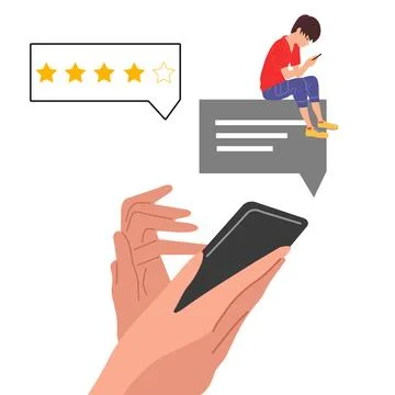 Digital communication concept with people chatting messaging online business  Illustrazione stock