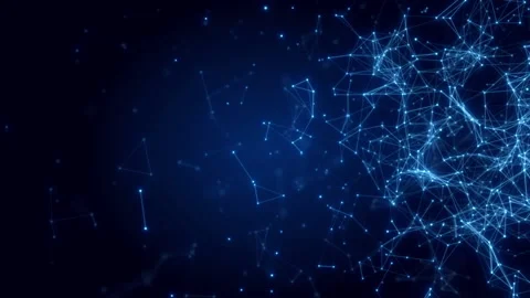 Digital communication futuristic electronic background animation Stock Footage 233487087