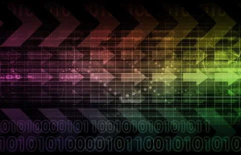 Digital Communication Stock Illustration