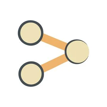 (Digital Communication Pathway Icon. A modern graphic representing content .. Stock Illustration