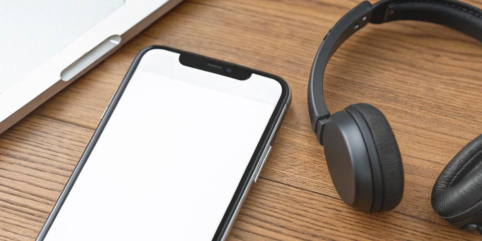 Digital communication through online learning and remote work with a smartphone Stock Photos