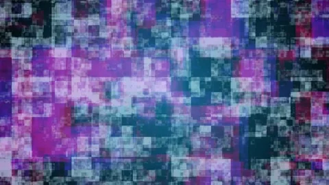 Digital complex pixel motion graphics animation Stock Footage 312312494