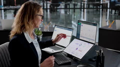 Digital Compliance Dashboard For Privacy And Data Regulations Management Stock Footage 329680875
