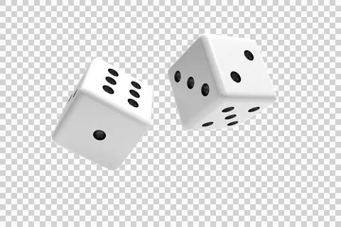 Digital composite 3D image of dice Stock Photos
