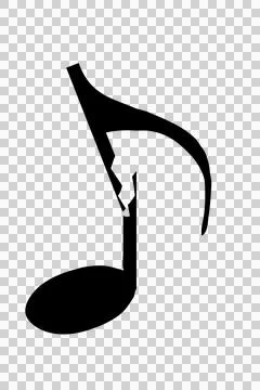 Digital composite. ..Broken notes, Concept dissonance, out of tune,  noise, r イラスト素材