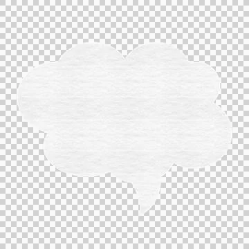 Digital composite of cloudy speech bubble Foto stock