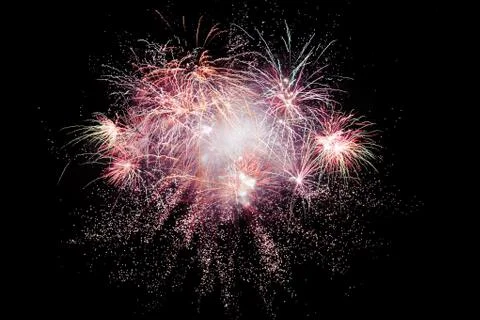 Digital composite of fireworks Stock Illustration