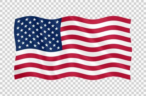 Digital composite. ..Flag of USA waving with a fabric overlay. ..US, United s 스톡 일러스트