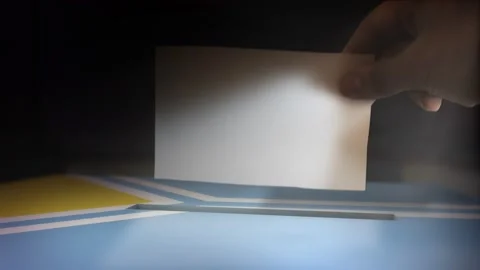 Digital Composite Hand Voting To National Flag OF Tuva Stock-Footage 146211062