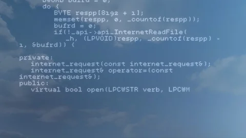 Digital composite of HTML coding Stock Footage 107401542