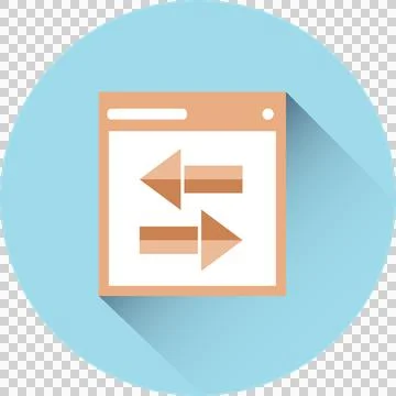 Digital composite of icon with arrows Stock Photos