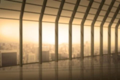Digital composite image of office building Ilustración de archivo