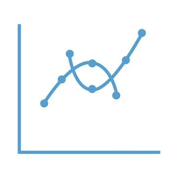 Digital composite of line graph Stock Illustration