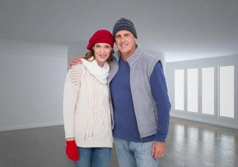 Digital composite of loving couple Foto stock