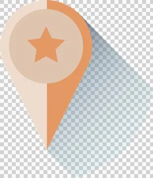 Digital composite of map marker Foto stock