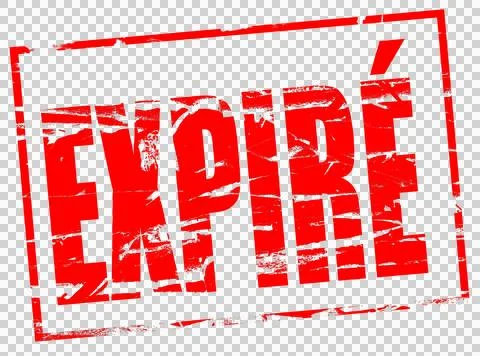 Digital composite  .Red rubber stamp effect. .Verlopen Dutch for Expired ..pa Stock Illustration