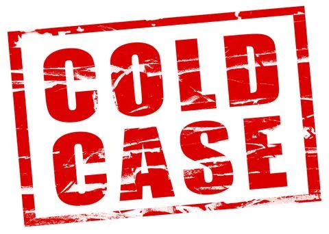 Digital composite - red stamp effect - Cold case Stock Illustration
