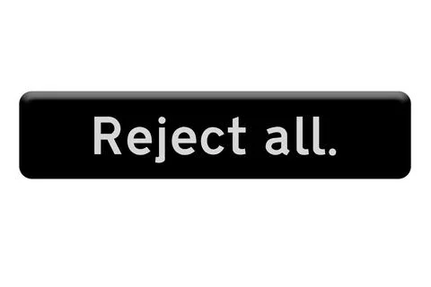 Digital composite. ..Screen icon for use on internet Reject all.. cookies, co イラスト素材