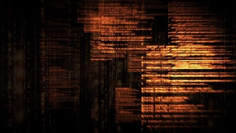 Digital composite of a series of digital codes and scripts Stock Footage 107401202