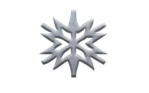 Digital composite. ..Snowflake shape with an overlay of snow. ..winter, patte Stock Illustration