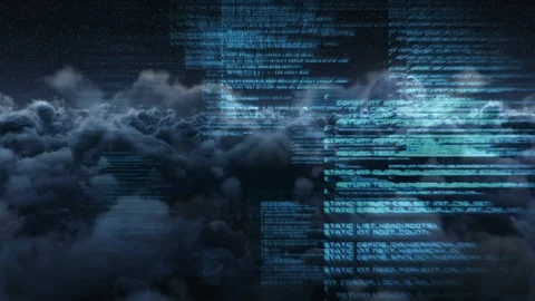Digital composite of source codes and digital scripts Stock Footage 107400228