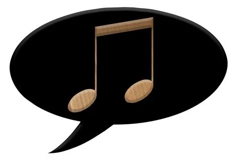 Digital composite.Musical notation. Music notes with a an overlay of brown ca Stock Illustration