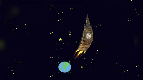 Digital Composition  British space programme. Stock Footage 98285770