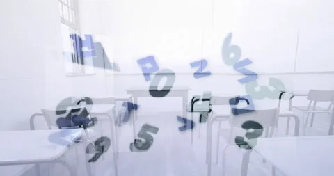 Digital composition of changing numbers ... | Stock Video | Pond5