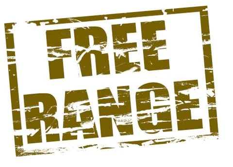 Digital compostion - Rubber stamp effect - Free range Stock Illustration