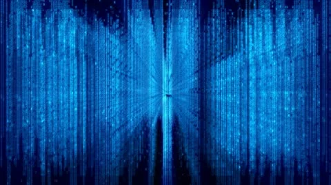 Digital computer code data matrix Stock Footage 9871106