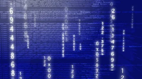 Digital computer code Video stock 21223838