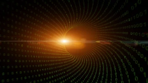 Digital computer data tunnel travel Vídeos de archivo 104017413